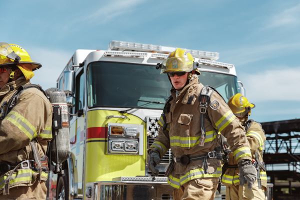 Refinery Terminal Fire Company employees drill to keep their skills sharp.