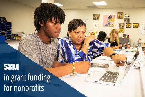 $8 million in grant funding for nonprofits