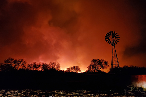 Wildfires in Texas